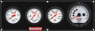 Quickcar Racing Extreme 3-1 Panel w/Tach OP/WT/OT Black