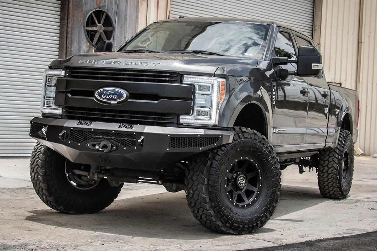 ICON Impact 17-22 Ford Super Duty Pro Series Winch Front Bumper product image