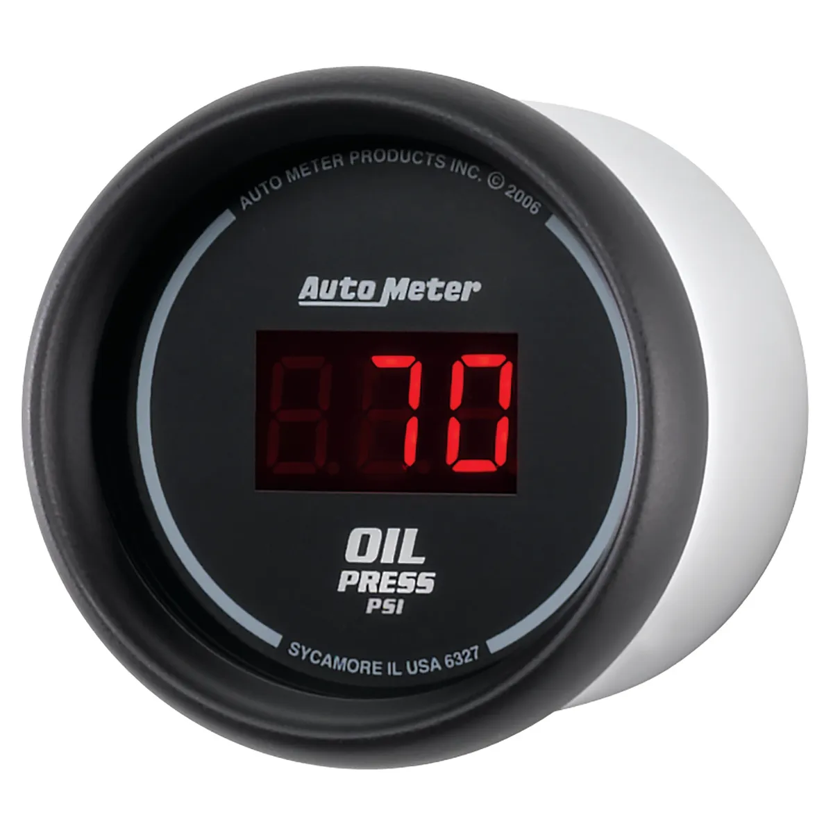 Gauge, Oil Pressure, 2 1/16", 100psi, Digital, Black Dial w/ Red LED product image