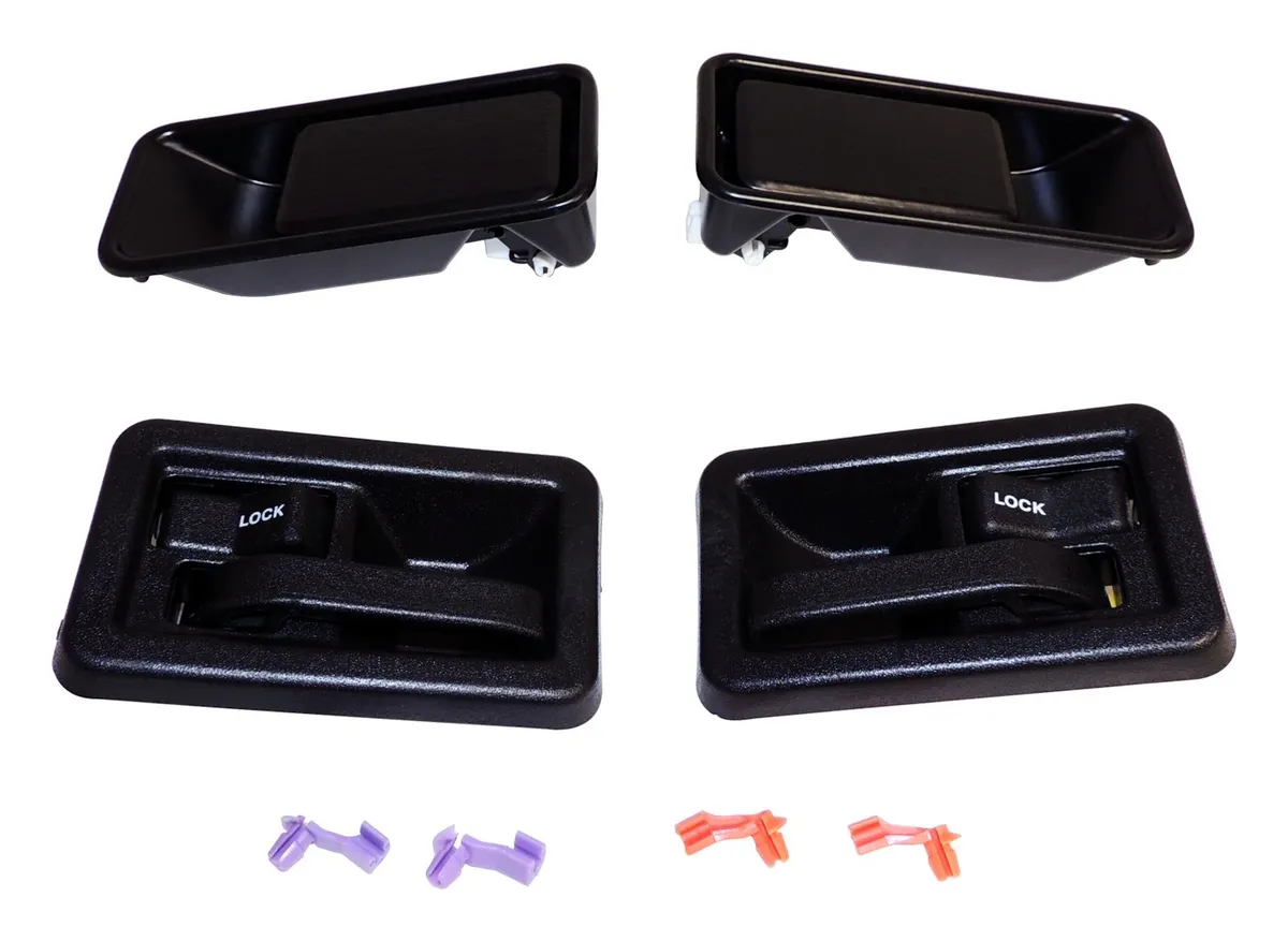 Door Handle Kit; Includes Left/Right Exterior and Interior Door Handles; Door Lock Rod Clips; product image