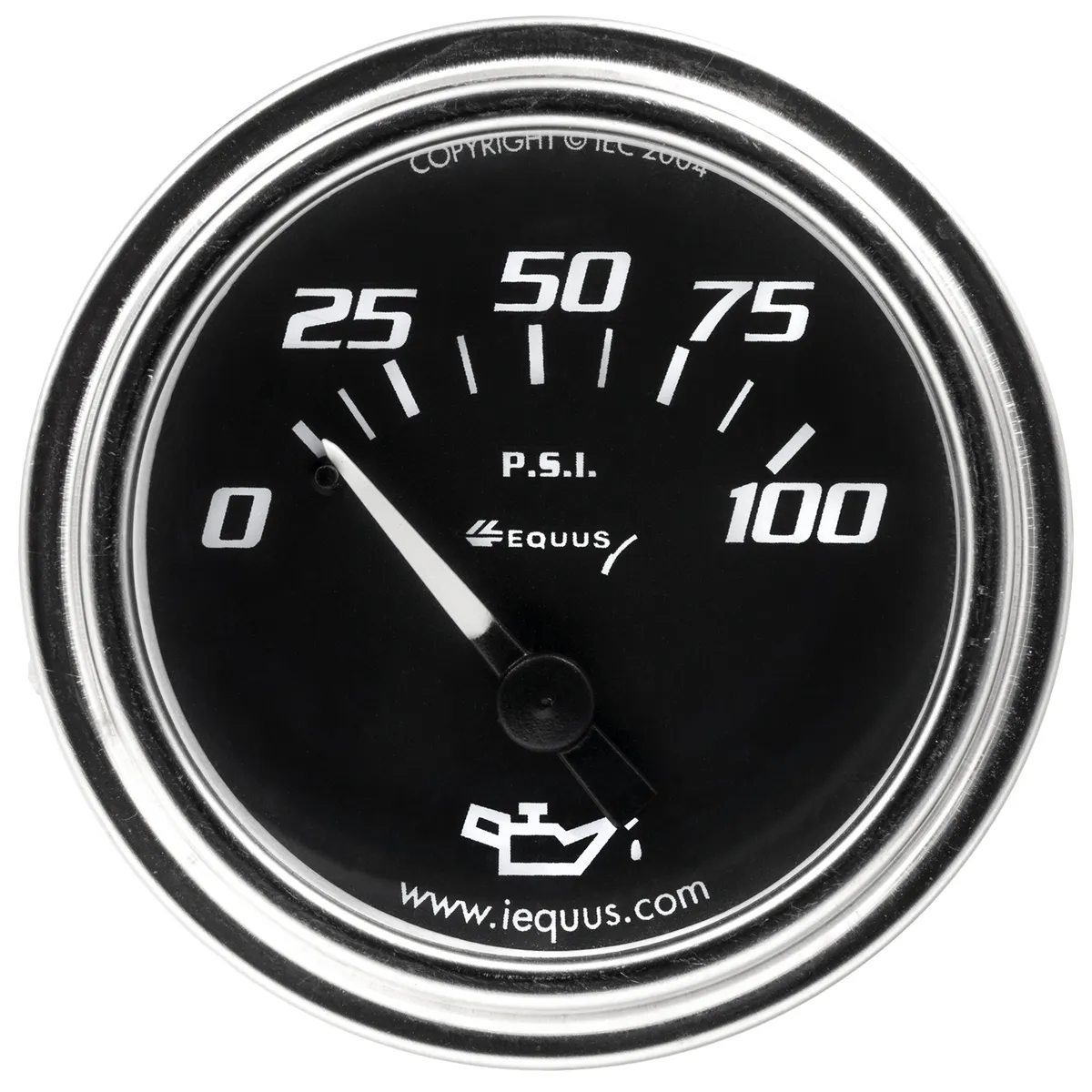 2.0 Dia Oil Pressure Gauge Chrome 0-100psi product image
