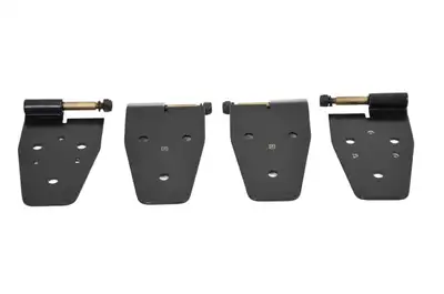 Kentrol Jeep YJ Door Hinge Set 4 Pieces 87-95 Wrangler TJ Powdercoat Black Kentrol