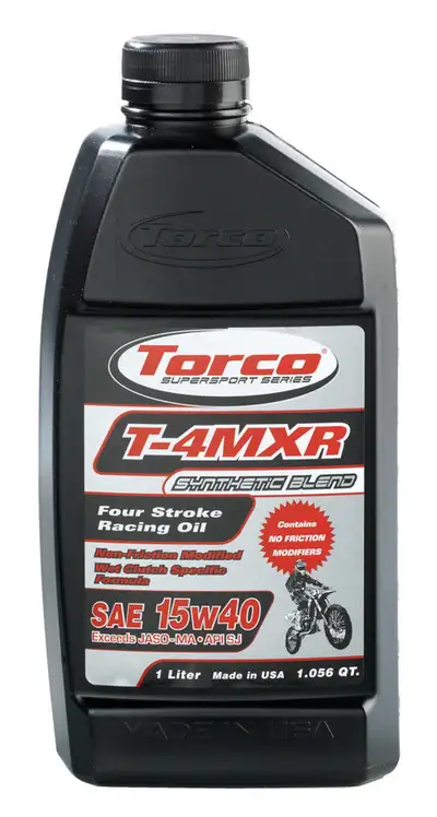 Torco T-4MXR Four Stroke Racin g Oil 15w40-12x1-Liter