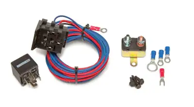 Painless Wiring Electric Water Pump Relay; Incl. 30 Amp Relay/30 Amp Breaker/Relay Base w/Wire Harness/Terminals/Mounting Hardware;
