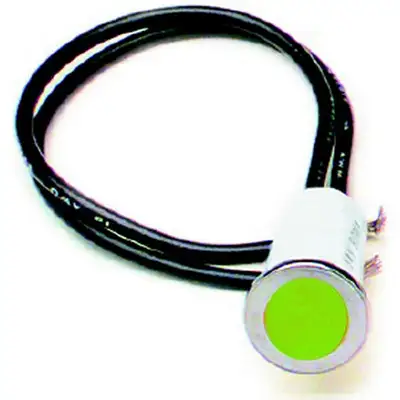 Painless Wiring LED Dash Indicator Light; 0.5 in.; Green;
