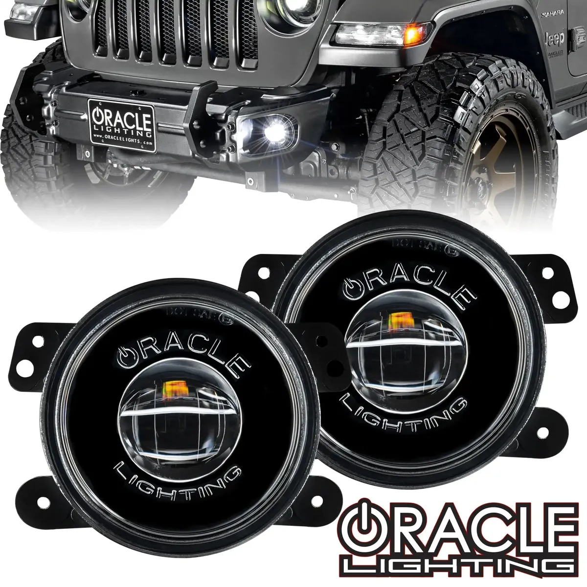 ORACLE Lighting 20W LED Fog Lights for Jeep Wrangler JK/JL & Gladiator JT | High Performance Plug-and-Play product image