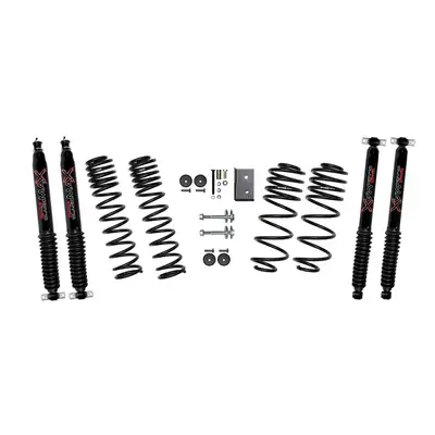 Skyjacker 2.5 Inch Dual Rate Long Travel One Box Kit With Black Max Shocks TJ/LJ 1997-2006 Jeep Wrangler/Unlimited Skyjacker