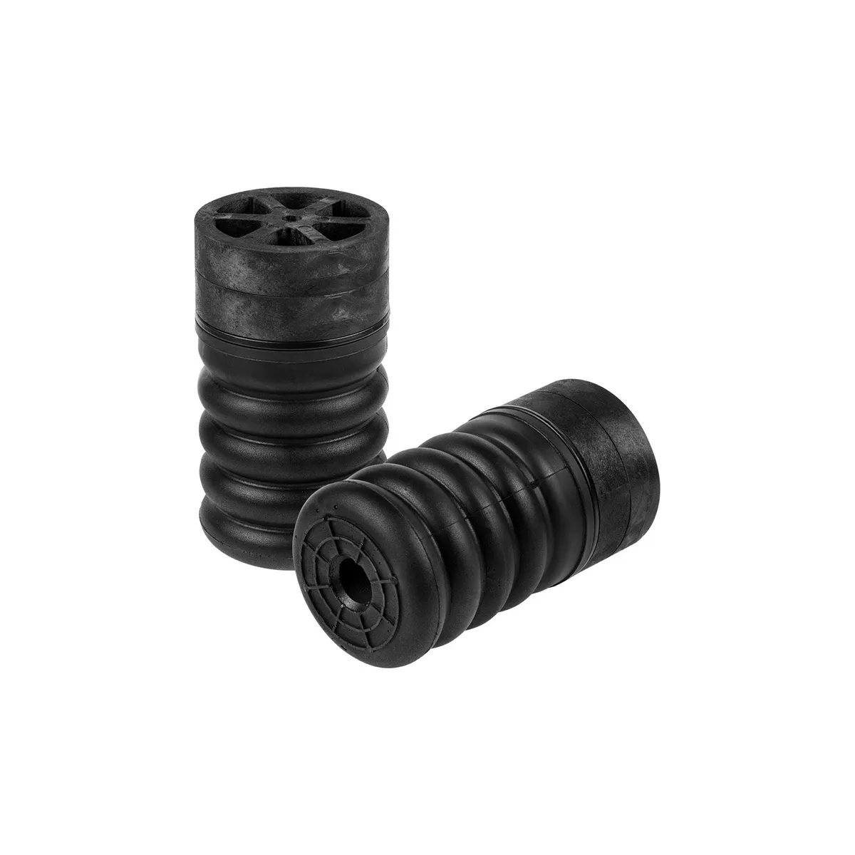 SumoSprings; Front Or Rear; Incl. Four 1 in. Spacers; For Fabricators And Custom Applications; One Piece Hollow Center; 1500 lbs. At 50 Percent Compression; Black; product image