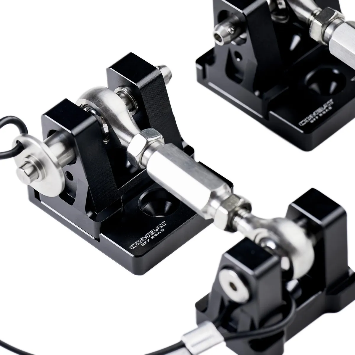 Combat Off Road Billet Aluminum Hood Latch Set - Raw - JK/JL/JT product image