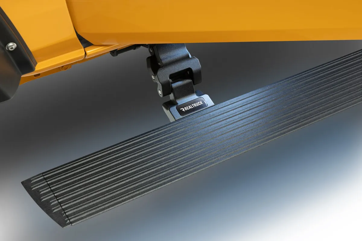 Go Rhino E-Board E1 Electric Running Board Kit, Textured Black, Cab Length - Bronco 4dr 2021+ product image