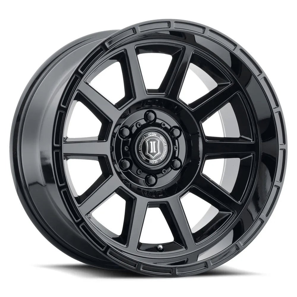 ICON Alloys Recoil, Gloss Black, 20 x 10 / 5 x 5, -24mm Offset, 4.5" BS product image