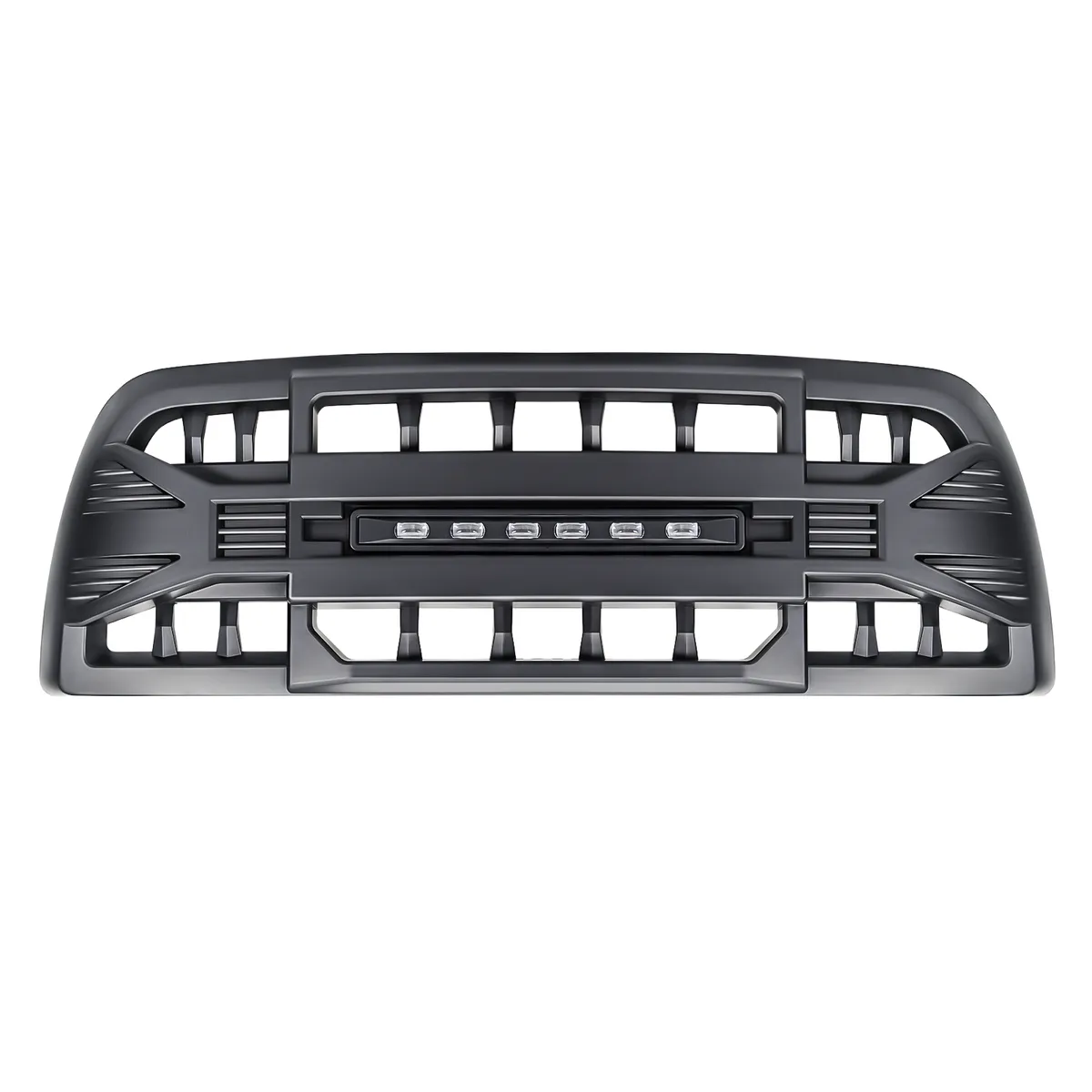 American Modified Amdeba00143 Armor Grille With LED Off-Road Lights - Matte Black product image