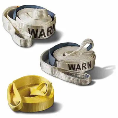 Warn Warn Industrial Recovery Strap - 30ft x 2in, White - 14,400lb Max Capacity