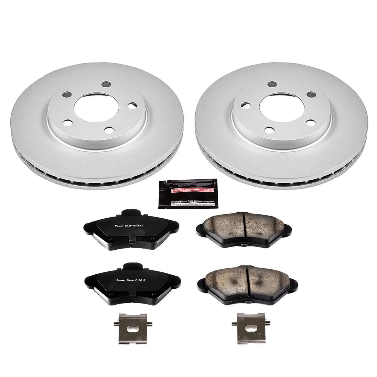 Z17 Geomet Coated Rotor Kit: Genuine Geomet Fully Coated Rotors; Ceramic Pads W/Hardware product image