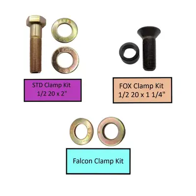 Apex Chassis DC2.125-B - Steering Stabilizer Clamp Black Zinc, 2.125 " ID, Universal