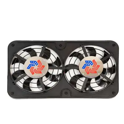 Flex-A-Lite Fan Electric 12 1/2in Dual Shrouded Puller Loprofie Sblade W/Control