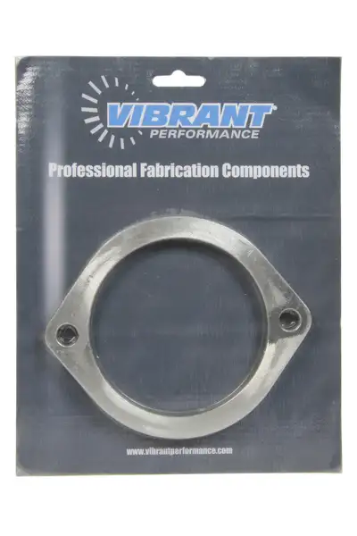 Vibrant Performance Exhaust Flange; 5 in. BHCC; 4 in. ID; 6 in. Flange W; 4.4375 in. Flange H; 0.375 in. Thickness; 304 Stainless Steel; 2 Bolt; Single Flange; Retail Packed; 1pc.;
