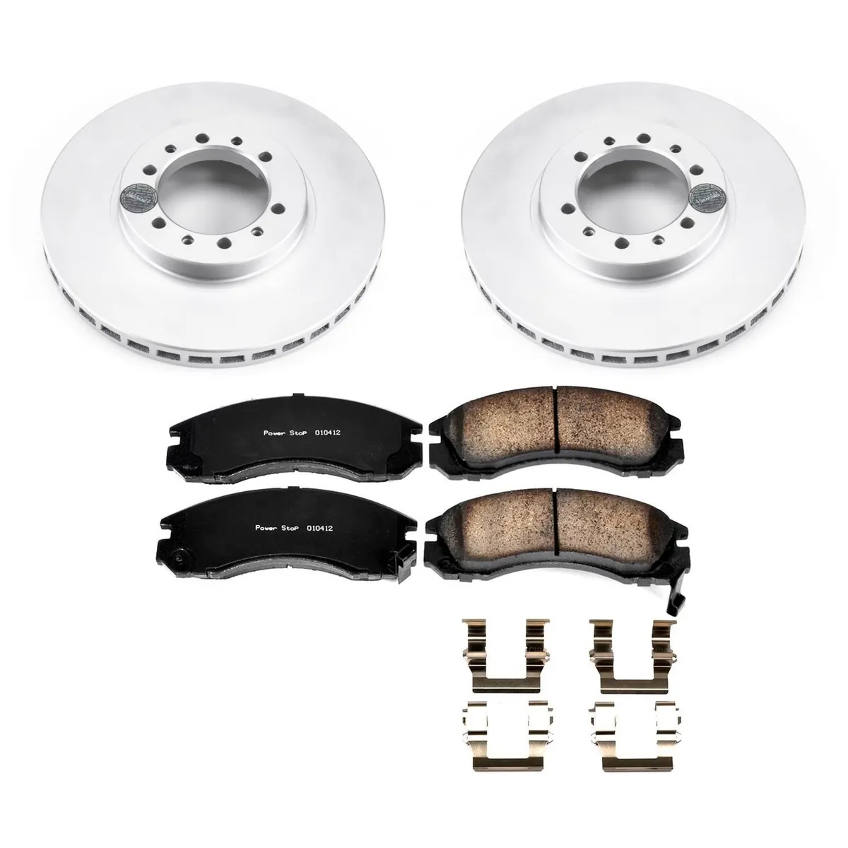 Z17 Geomet Coated Rotor Kit: Genuine Geomet Fully Coated Rotors; Ceramic Pads W/Hardware product image
