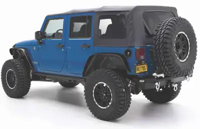 Steinjager Tops and Covers 2007-2009 Replacement 4 Door, No Door Skins Black Vinyl