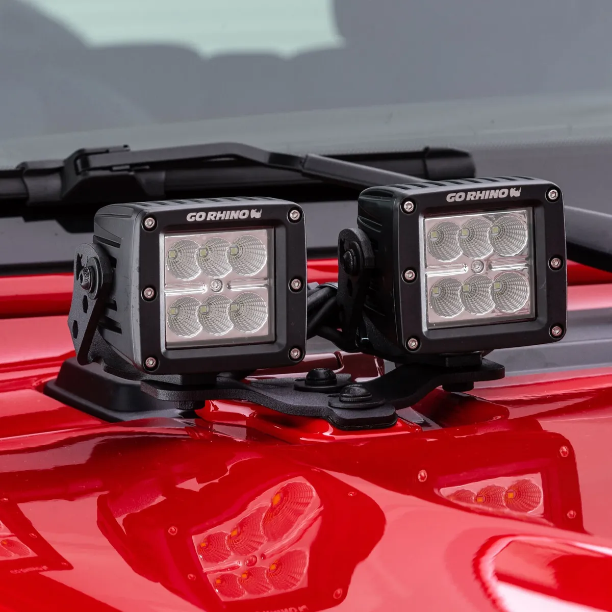18c Wrangler Jl/Wrangler Jlutwo 3in Cubes Accessories Wrangler JL Light Mounts product image