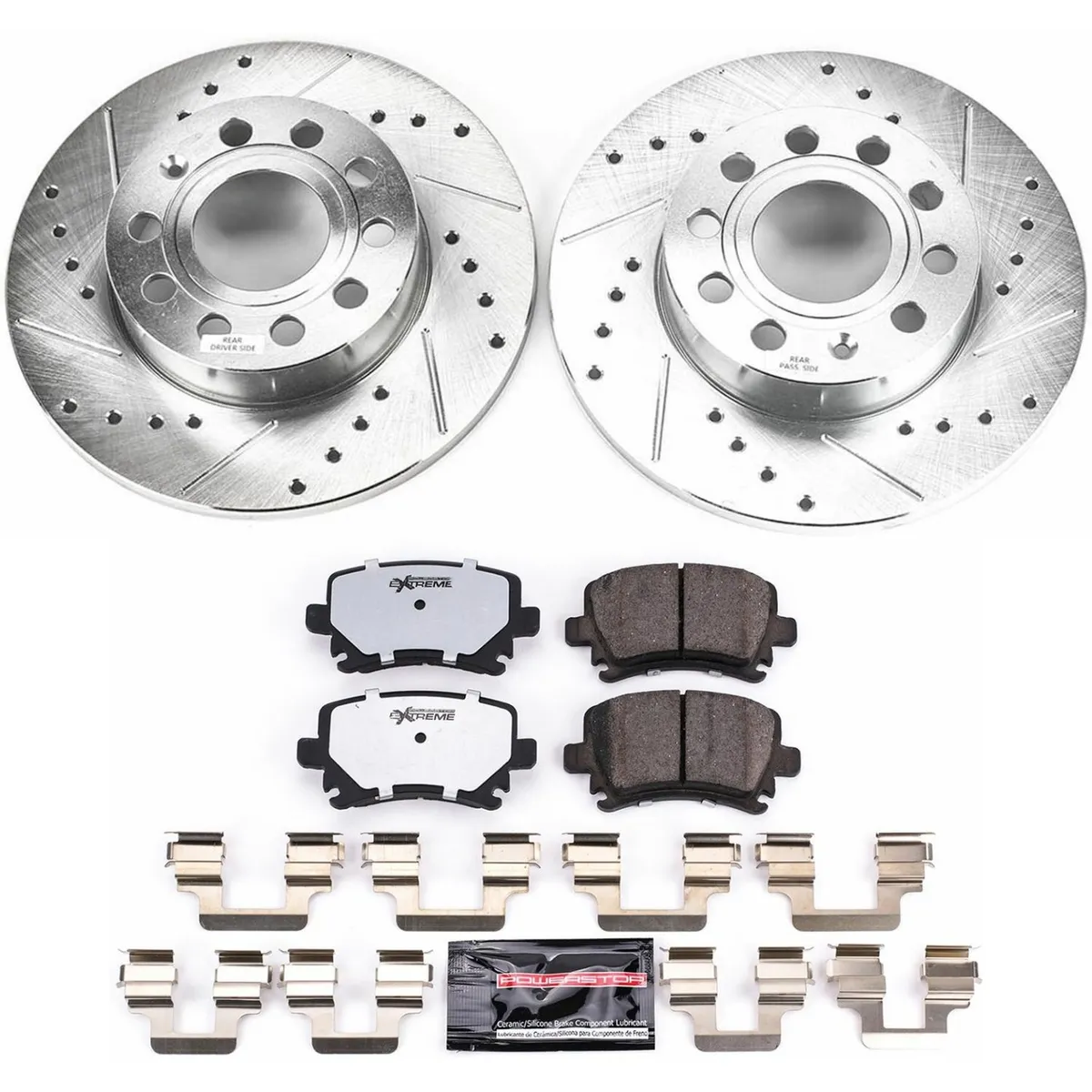 Z26 Street Warrior Upgrade Kit: Drilled/Slotted Rotors; Carbon-Fiber Ceramic Pads W/Hardware product image