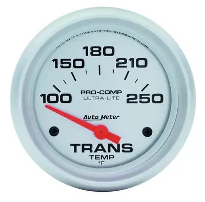 AutoMeter Gauge, Transmission Temp, 2 5/8", 100-250?F, Electric, Ultra-Lite