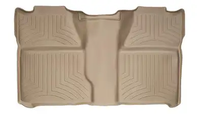 Weathertech 2007 + Chevrolet Silverado Crew Cab Tan Rear FloorLiner Available May 2007. / 2007 + GMC Sierra Crew Cab Tan Rear FloorLiner Available May 2007