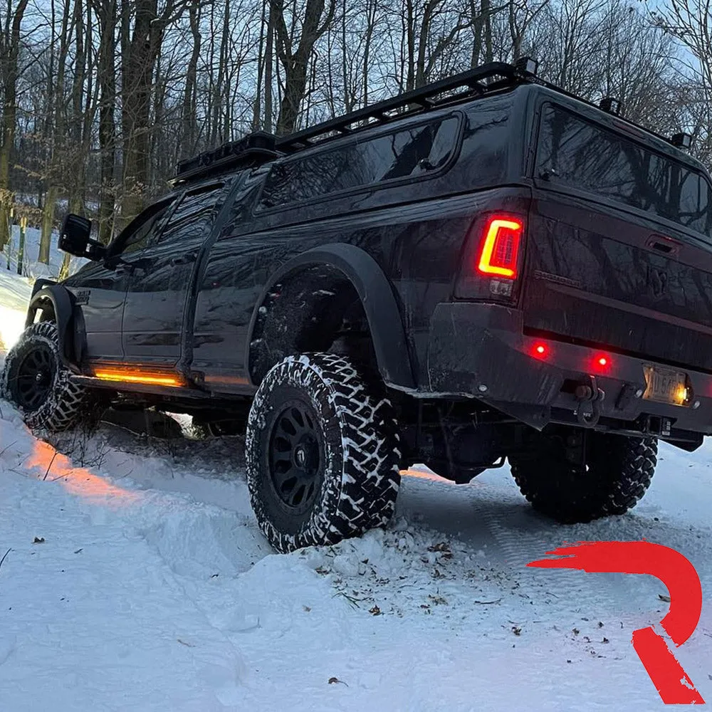 Dodge 09-18 RAM 1500 And 10-18 RAM 25003500 Oled Tail Lights Replaces Factory OEM Halogen Tail Lights - Smoked Lens product image