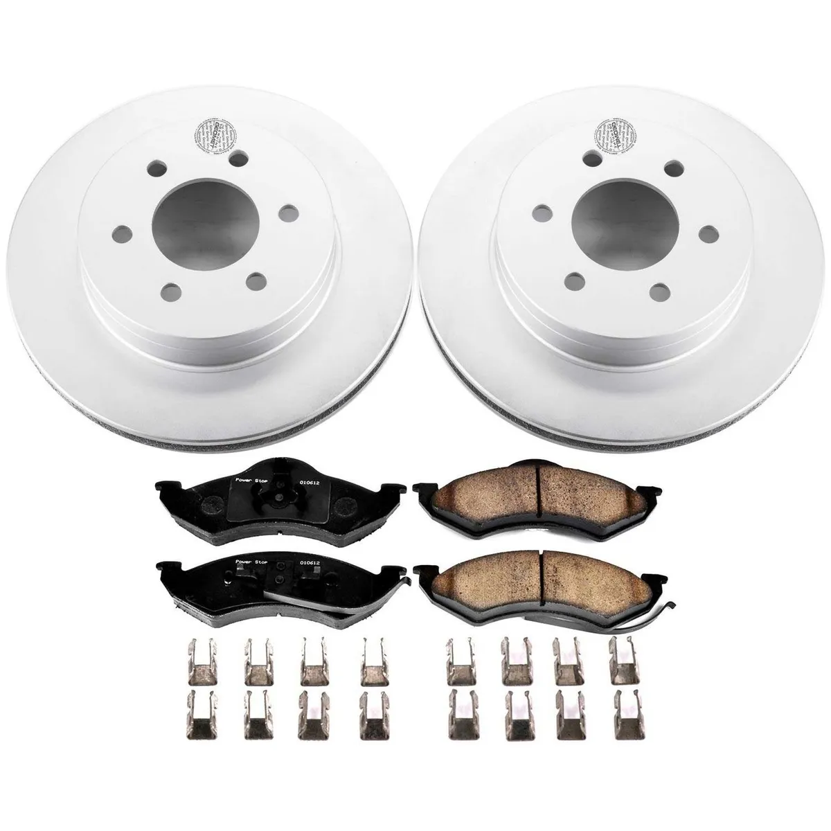 Z17 Geomet Coated Rotor Kit: Genuine Geomet Fully Coated Rotors; Ceramic Pads W/Hardware product image