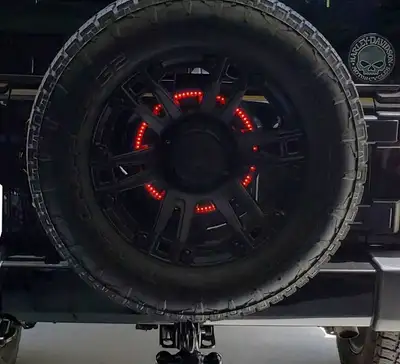 Race Sport 2018+ JEEP Wrangler JL 3rd Brake Light LED 5th Wheel Mount bolt-on pattern