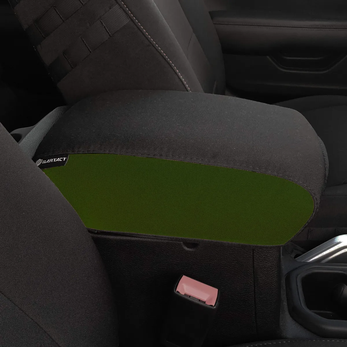 Jeep Center Console Cover Padded For 18-Up Wrangler JL Jeep JL/JLU Graphite Side/Black Top Bartact product image