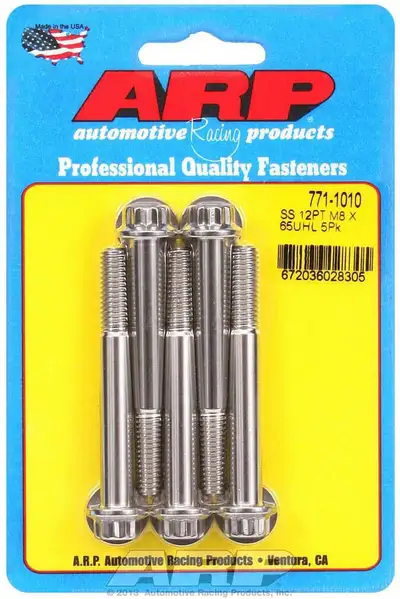 ARP Auto Racing S/S Bolt Kit - 12pt. (5) 8mm x 1.25 x 65mm