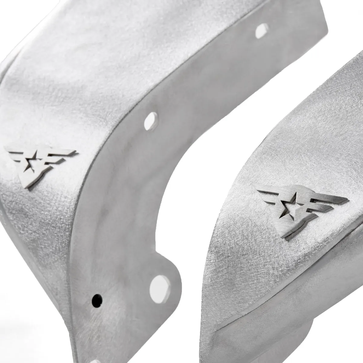 Combat Off Road Jeep JK/JKU Full Assault Raw Aluminum Fender Kit - Front 15-1176 product image