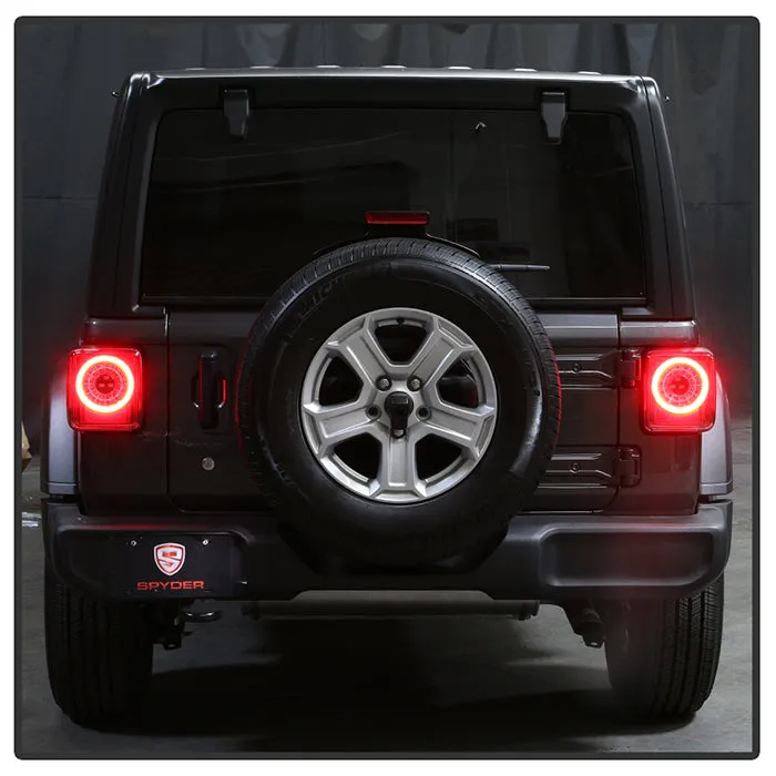 ( Spyder ) Jeep Wrangler 2019 - 2020 Full LED Tail Light - Sequential Turn Signal - Black product image