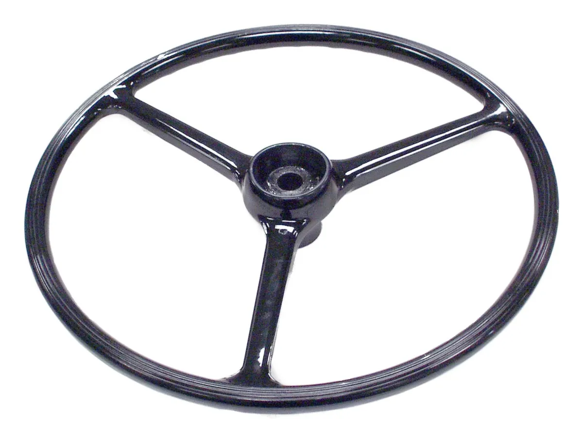 Crown Automotive Jeep Replacement 927417 Black 17 Diameter Steering Wheel for Select Jeep CJ-3B, CJ-5, CJ-6, FC-150 product image