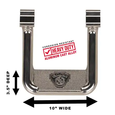 Carr 18c Wrangler/20c Gladiator Front Doors Only Hoop Iiassist/Side Stepxm3 Polished(Pair)