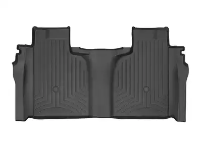 Weathertech Black Rear FloorLiner Silverado 1500 2019 + Crew Cab 1st row bucket seats