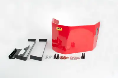TCI Automotive Red TH400 Aluminum Transmission Shield.