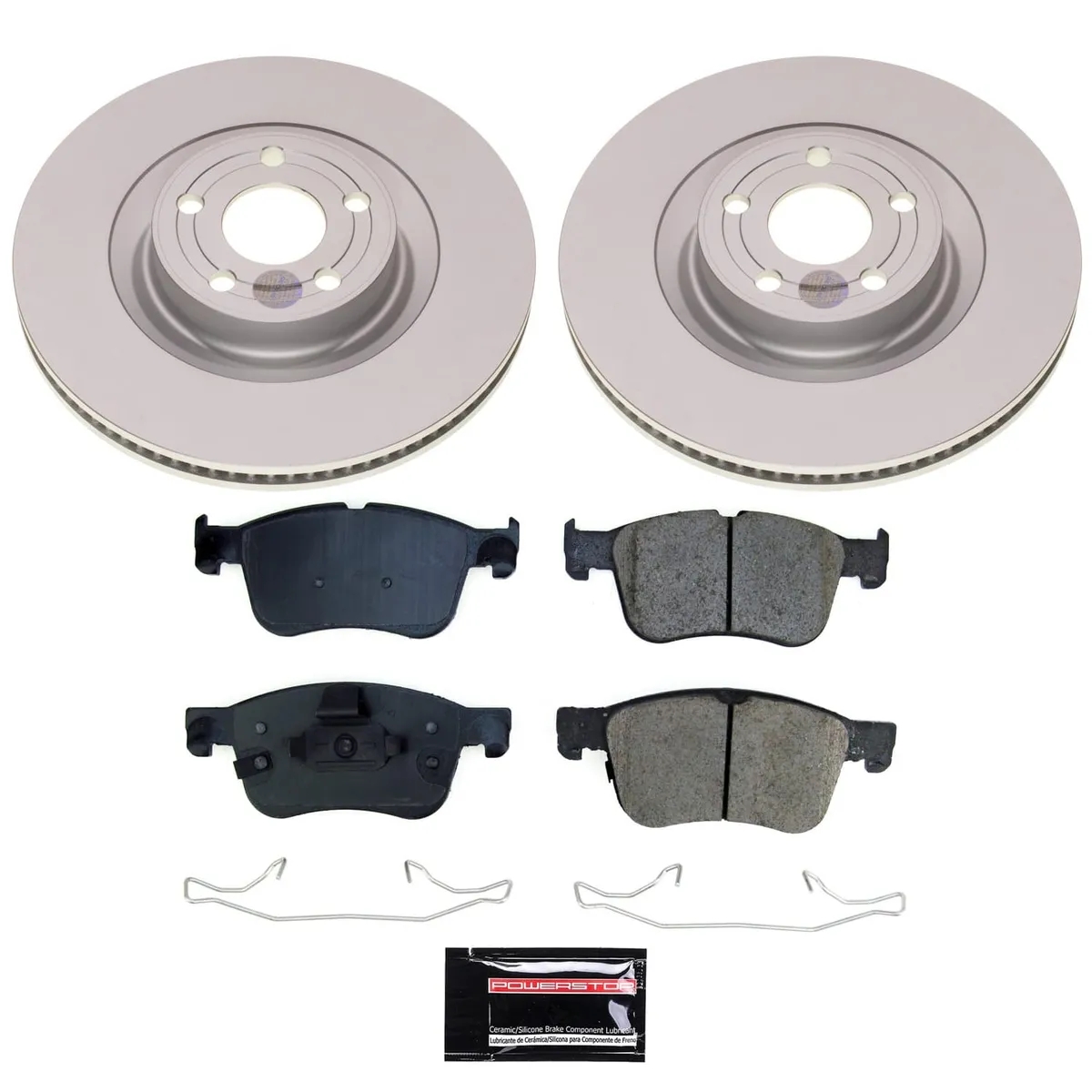 Z17 Geomet Coated Rotor Kit: Genuine Geomet Fully Coated Rotors; Ceramic Pads W/Hardware product image