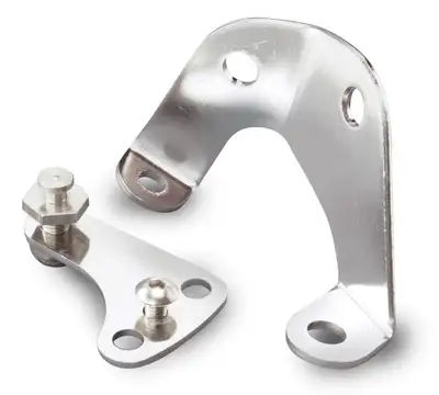 Lokar Throttle/Kickdown Cable Mounting Bracket; Incl. Arm/Hardware; Stainless Steel;