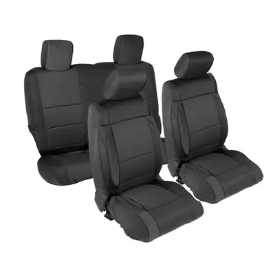 Smittybilt 1318 Wrangler 2DR Neoprene Seat Cover Set Front/Rear Black