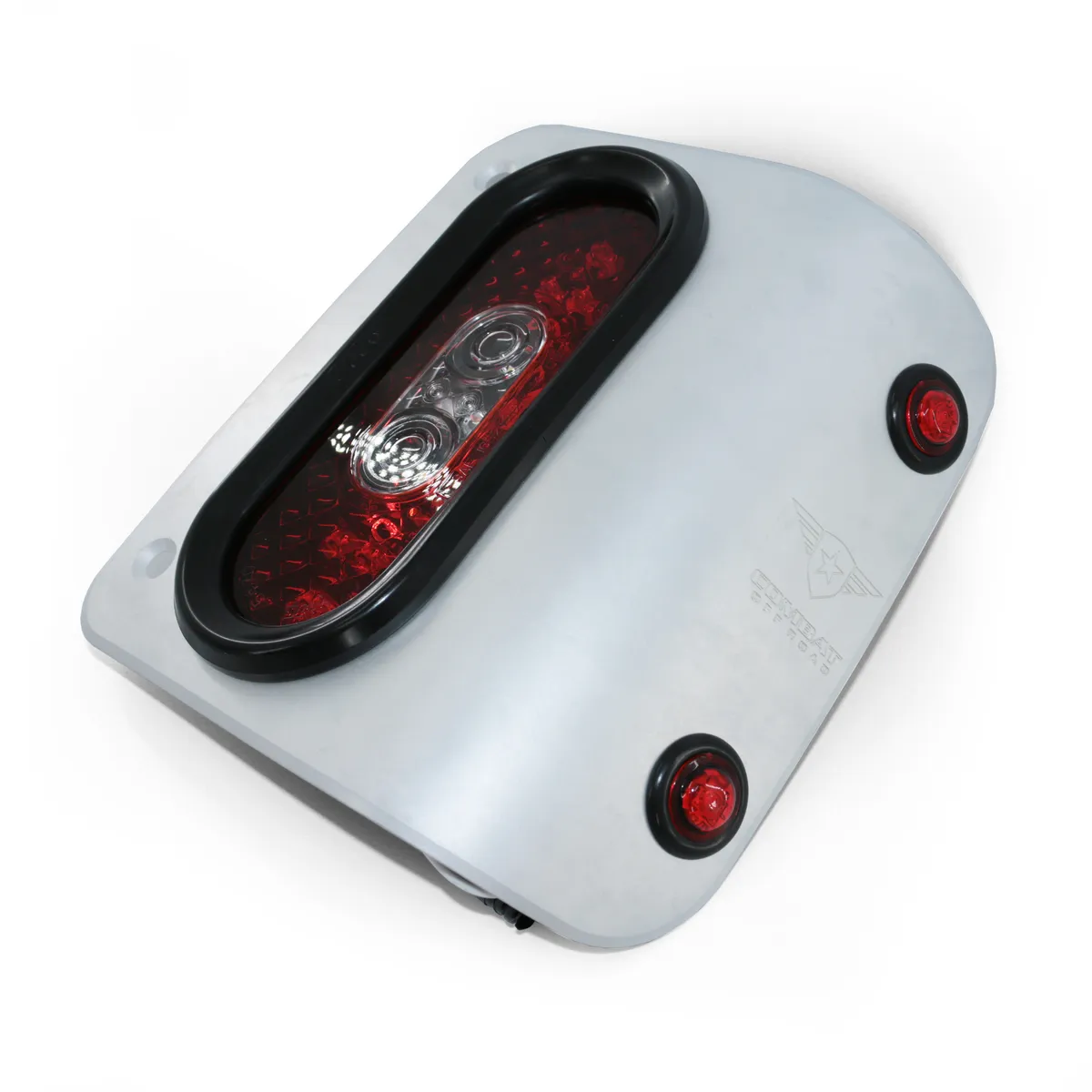Combat Off Road Jeep JL/JLU Wrangler Off Road LED Tail Light Kit - Raw Aluminum