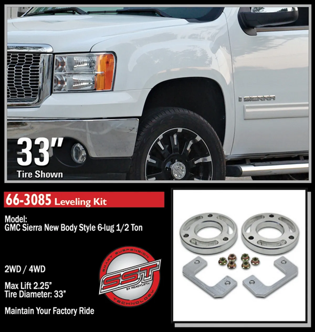 2.25" Front Leveling Kit - GM Full Size Truck / SUV 1500 LD 6-Lug 2007-2018 product image