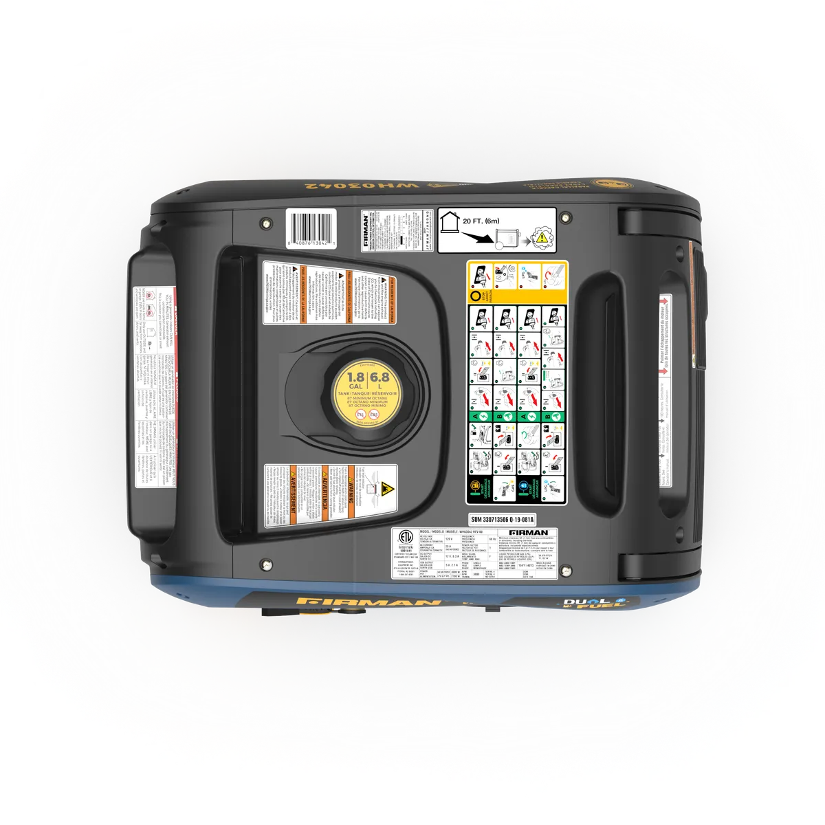 Inverter 3300/3000w Electric Start Parallel Ready Gas/Propane Portable Generator product image