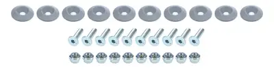 Allstar Performance Countersunk Bolt Kit Silver 10pk