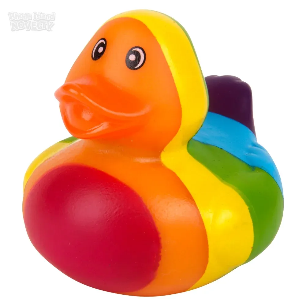 2\" Rainbow Stripe Ducky product image