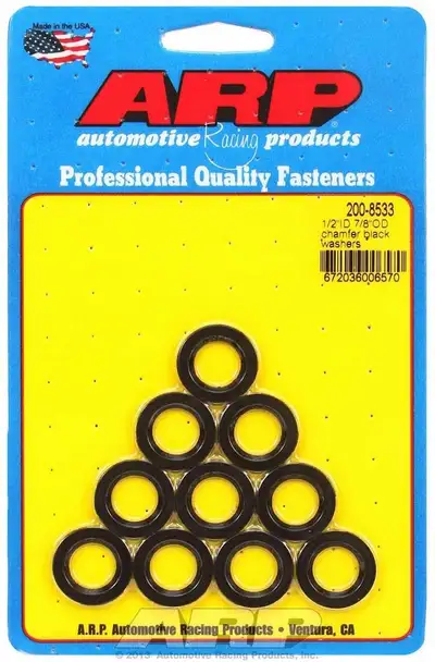 ARP Auto Racing Black Washers - 1/2 ID x 7/8 OD (10)