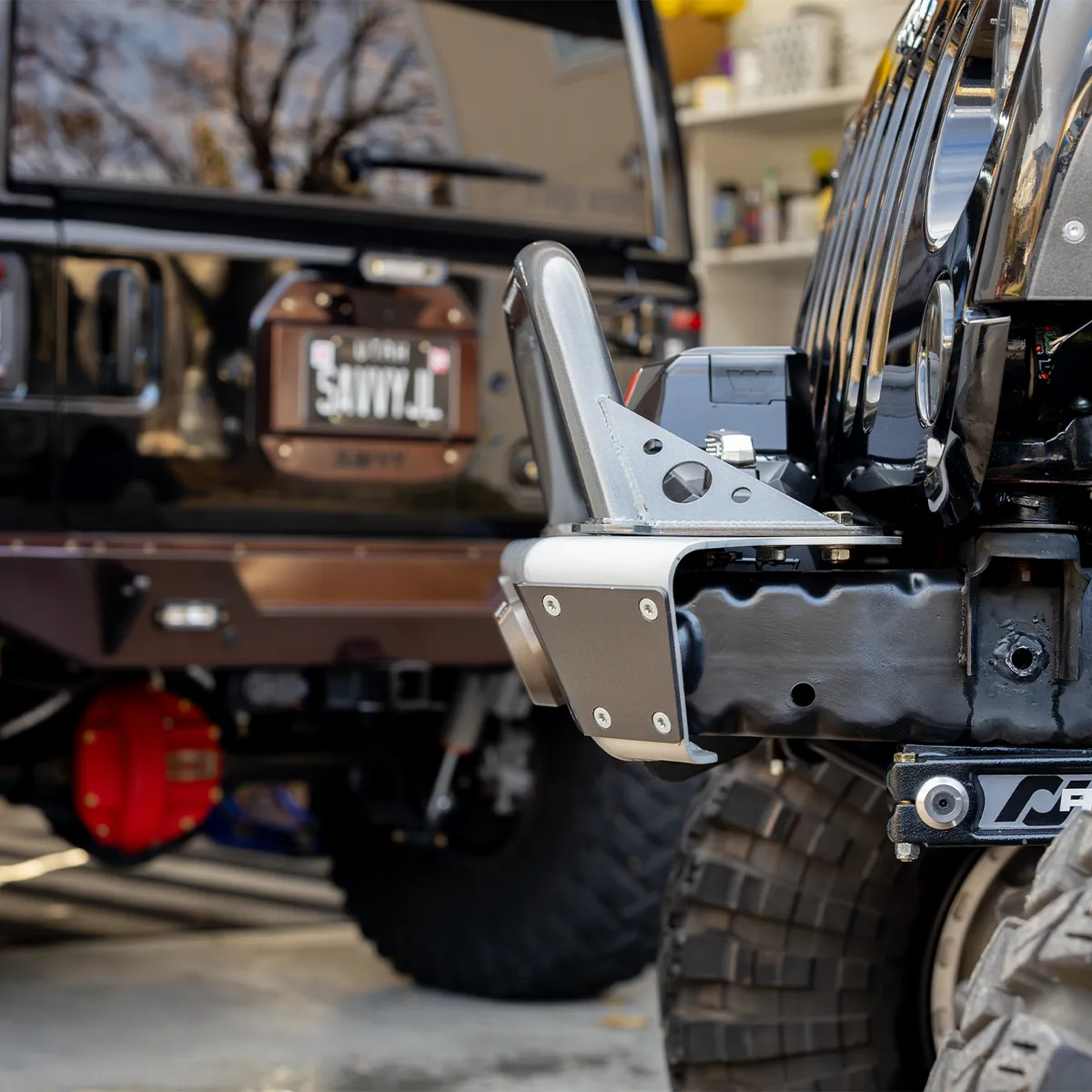 0718 Wrangler Legacy Front Bumper With Hoop Raw product image