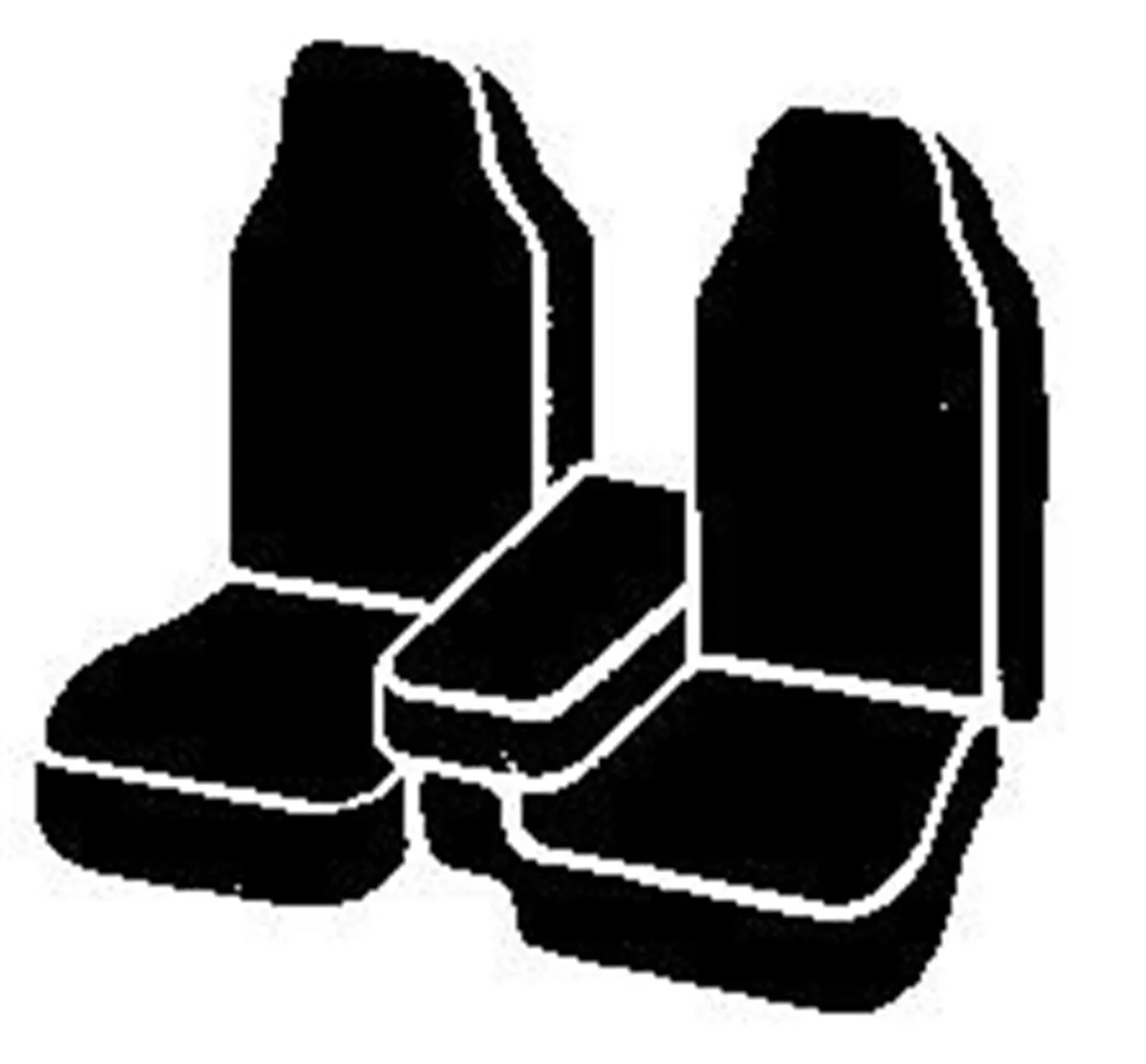 LeatherLite™ Custom Seat Cover; Leatherette; Gray/Black; Split Seat 60/40; Armrest/Storage; Cushion Cut Out; product image