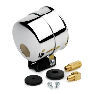 AutoMeter Gauge Mount, 3 3/8", Pedestal w/ Chrome Cup